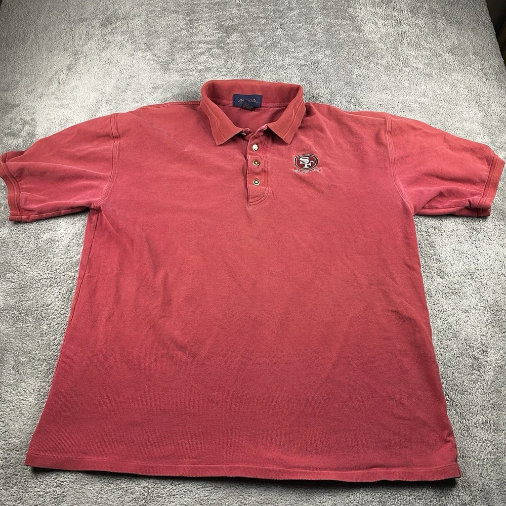 49ers San Francisco Polo‎ NFL Football Mens XL Red